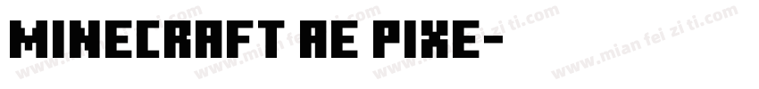 Minecraft AE Pixe字体转换